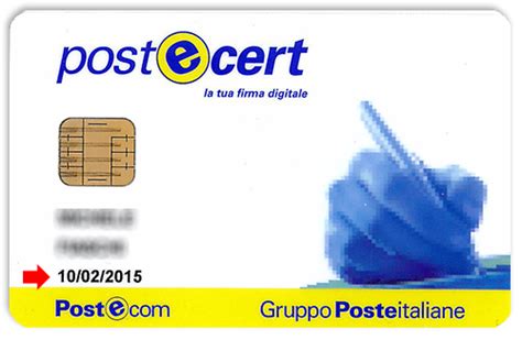 smart card firma digitale poste|postecert sito ufficiale.